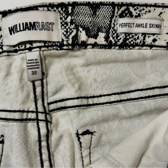 William Rast Women's Jeans Ankle Skinny Snake Print. Size 30 - Picture 9 of 9